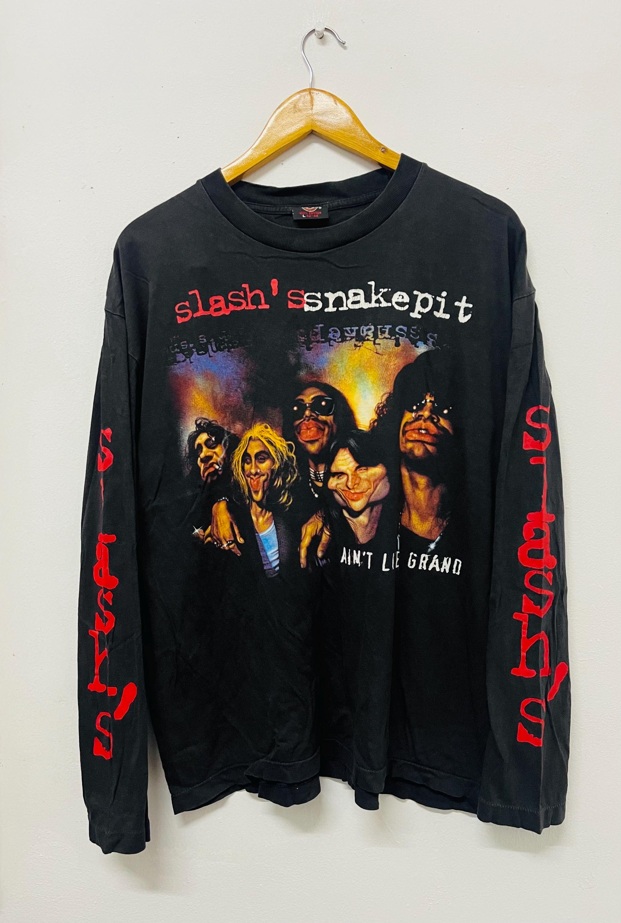 Amazon.co.jp: バンドTシャツ スラッシュ Slash's Snakepit L
