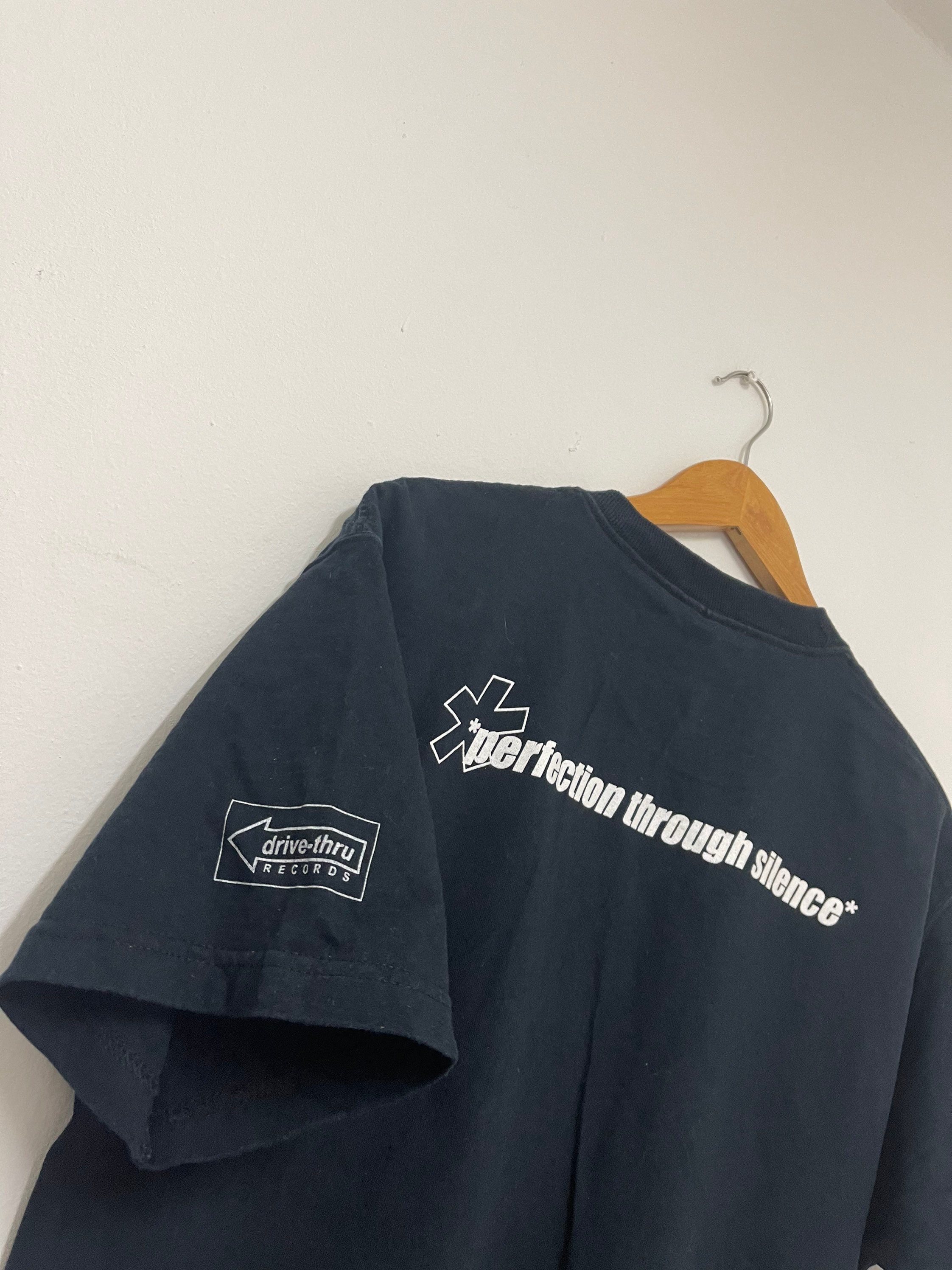 L 00s FINCH バンド T シャツ　ヴィンテージTシャツ　タグ 00's~ Finch Drive Thru Records T-shirt フィンチ ドライブスルー M