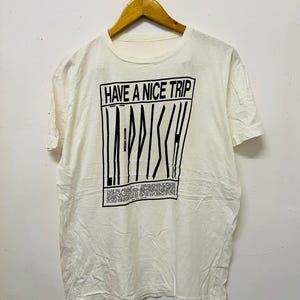 Vintage 80s La-Ppisch Band T-Shirt / La Ppisch Japan / Japan Ska Punk / Japan Music / Rare / Rock T-Shirt / Japan Pop Culture / White / L
