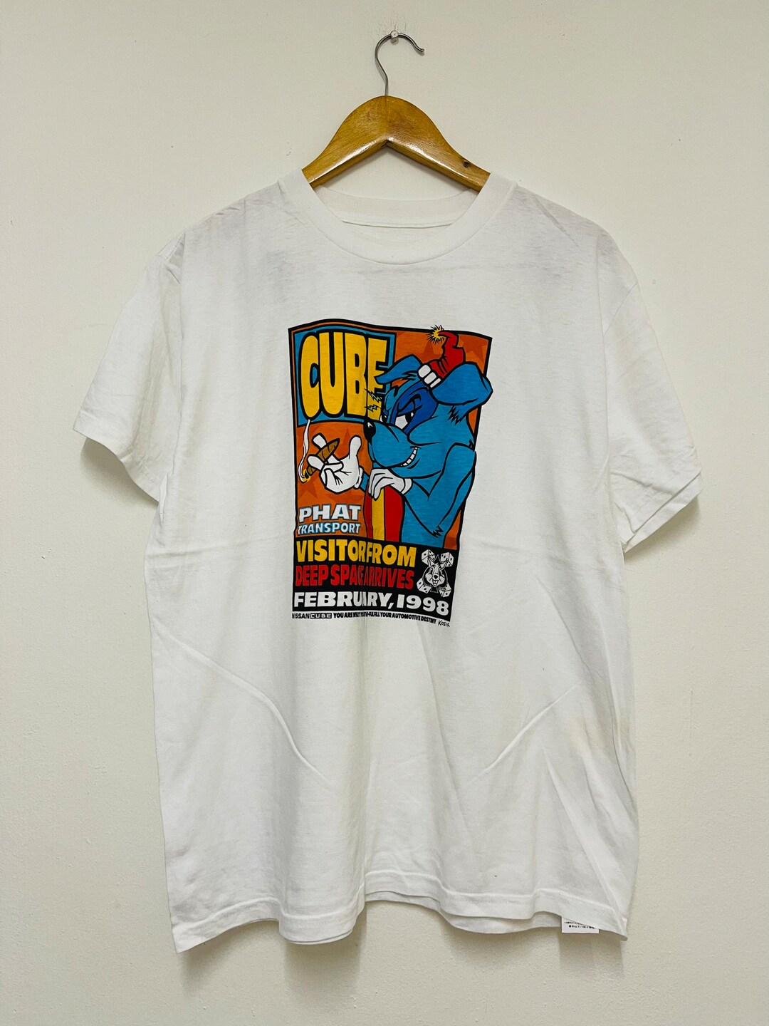 Vintage 90's Cube 1998 by Frank Kozik Artwork T-shirt