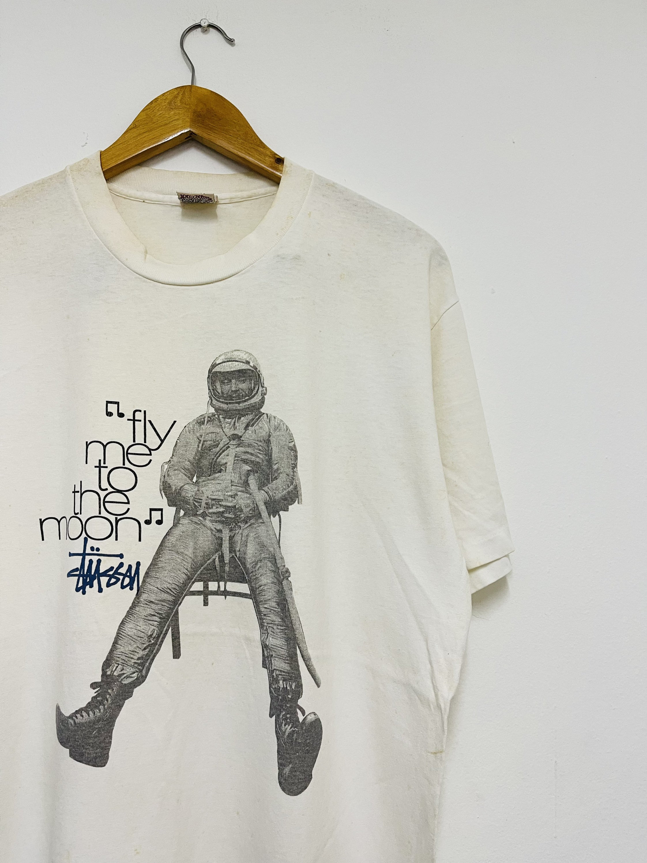 ヴィンテージ 90 年代 ステューシー “ Fly Me to The Moon T シャツ 