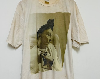 Vintage 90s Morrisey “ Edith Sitwell 1991 Tour Rock T-Shirt / Post Punk / New Wave / Rare / Streetwear / White / XL