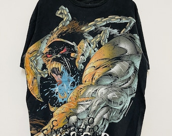 Vintage 90's Spawn “cy-gor 1997 Comics Animated Series T-shirt