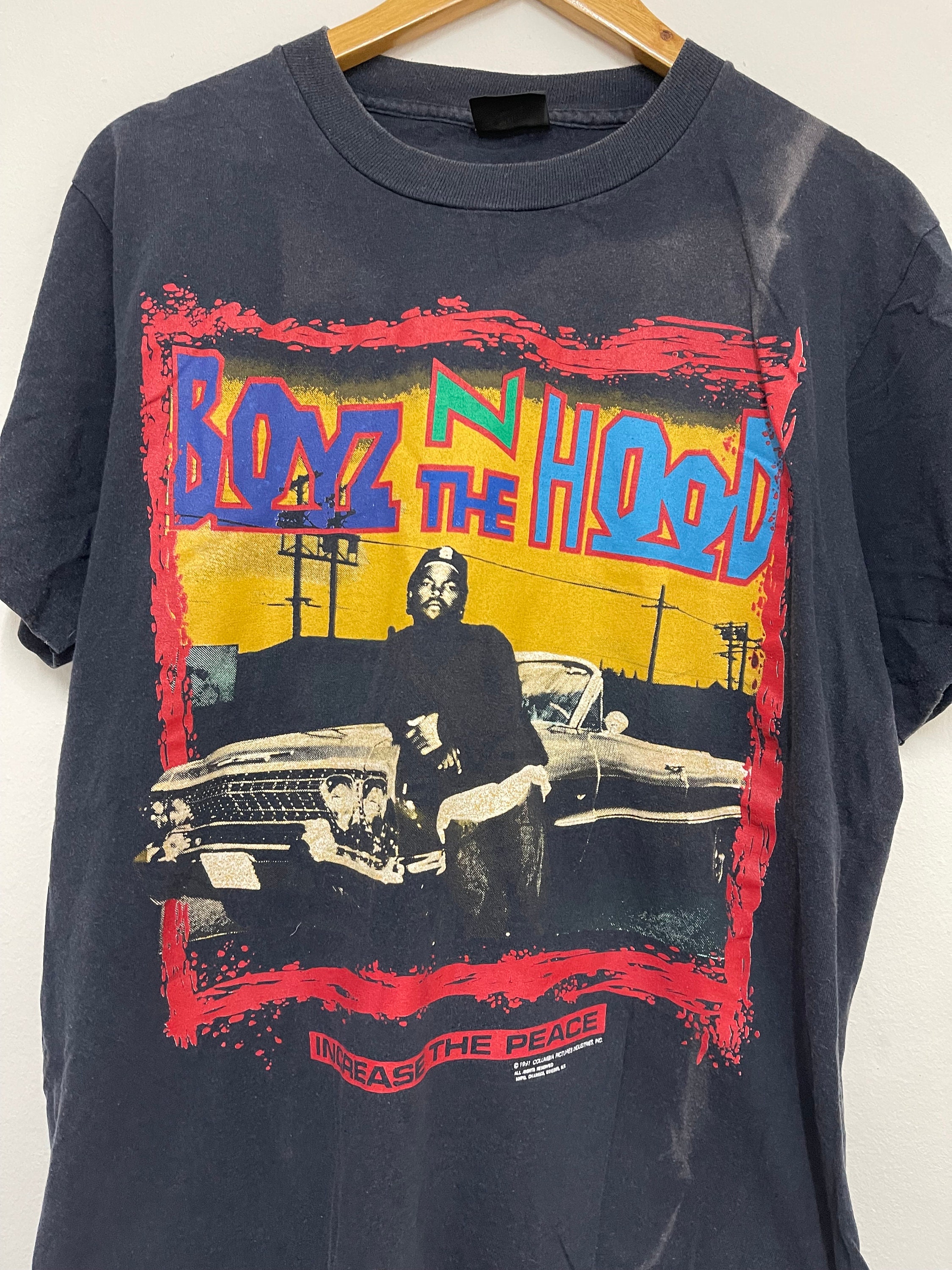 Vintage 90s Boyz in the Hood Ice Cube 1991 Film Movie T