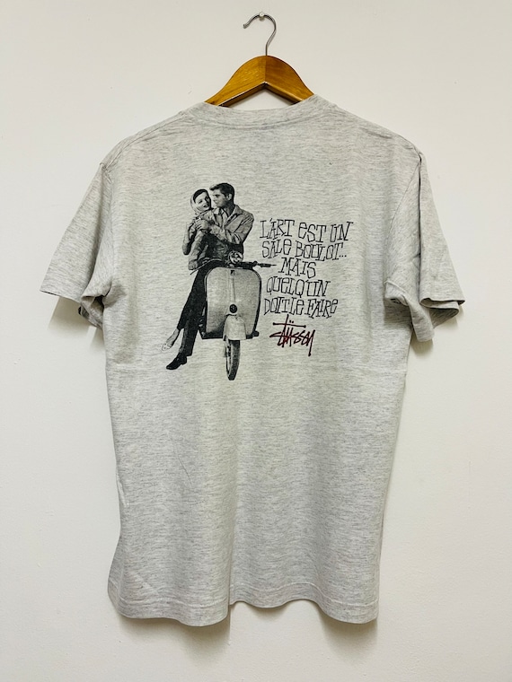 90s Vintage T-shirt STUSSY Star Skate Graphic Tee Shirt 90s