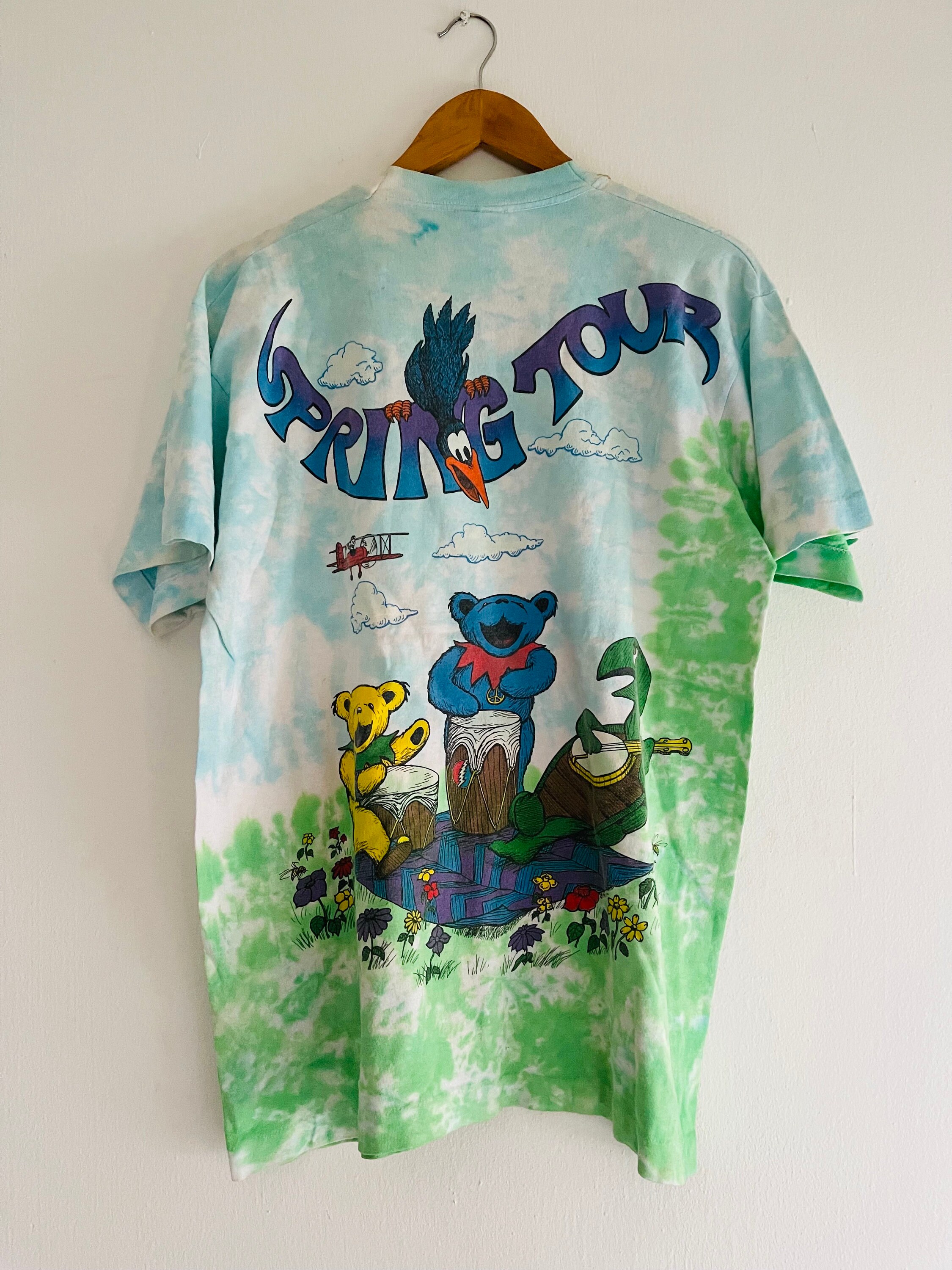 Vintage 90s Grateful Dead 1992 Spring Tour T-shirt / AOP / Full 
