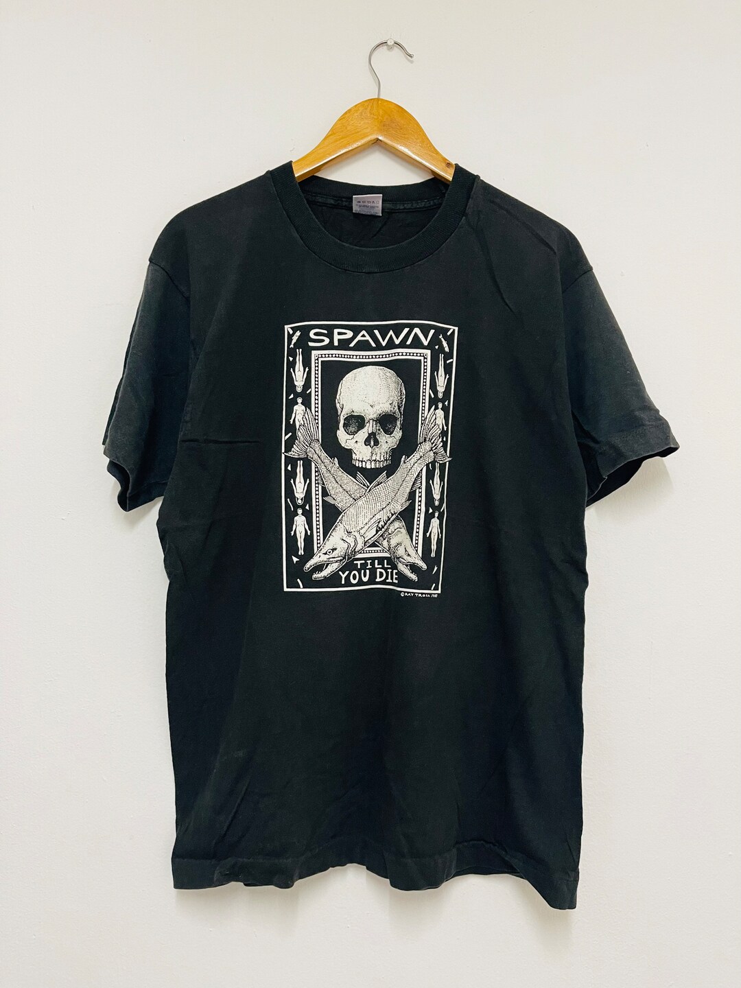 80s RAY TROLL SPAWN スカルTシャツ M ブラック USA製 80s RAY TROLL SPAWN スカルTシャツ M ブラック USA製 - メルカリ