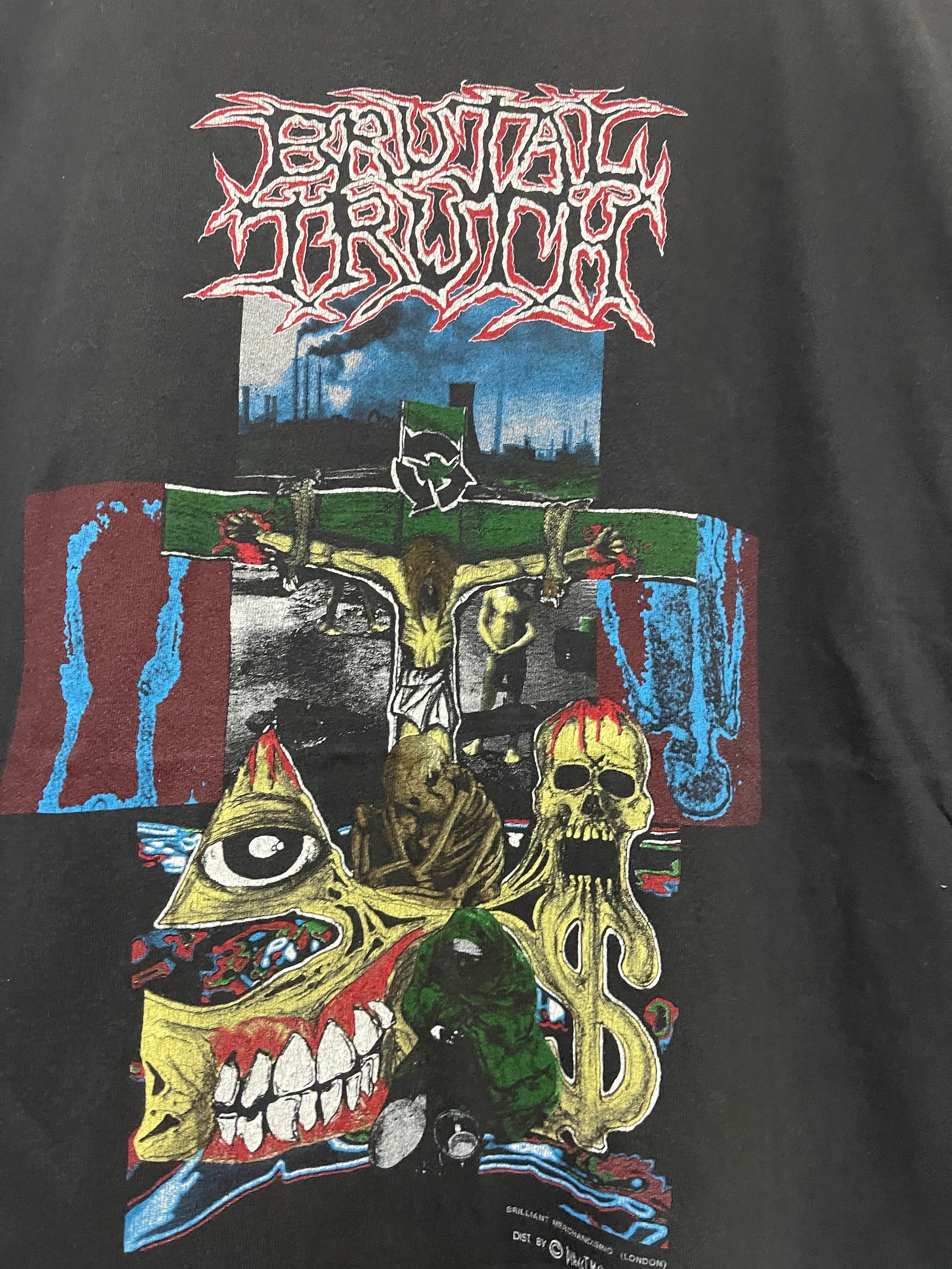 Vintage 90s Brutal Truth “ Extreme Condition 1992 Grindcore Music