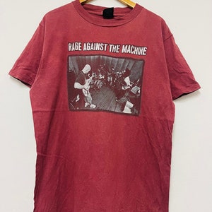 Vintage 90s RATM Band : Evil Empire Album 1997 T-Shirt / Funk Metal / Rap Metal / Tour / Punk / Streetwear / Schwarz / L