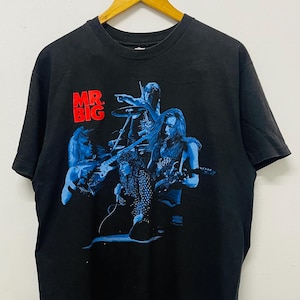 Vintage 90s Mr. Big Band : Bump Ahead 1993 Rock T-Shirt / Rock Music / American Band / Slow Rock / Tour / Rock Band / Streetwear / Black / L