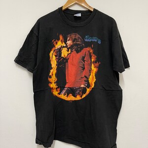 Vintage 90’s Jim Morrison “ Light My Fire 1991 Band T-Shirt / Rock / Tour / Streetwear / Black / XL
