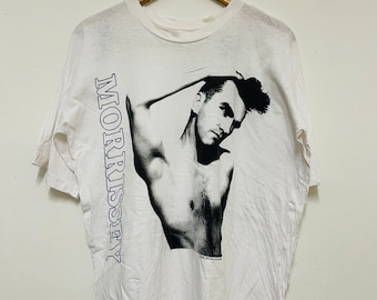 ヴィンテージ 80年代 モリッシー：Viva Hate 1988 オルタナティブロックバンド Tシャツ / 90年代ブリティッシュポップ / ブリティッシュミュージック / 90年代インディーロック / ロック / ホワイト / L
