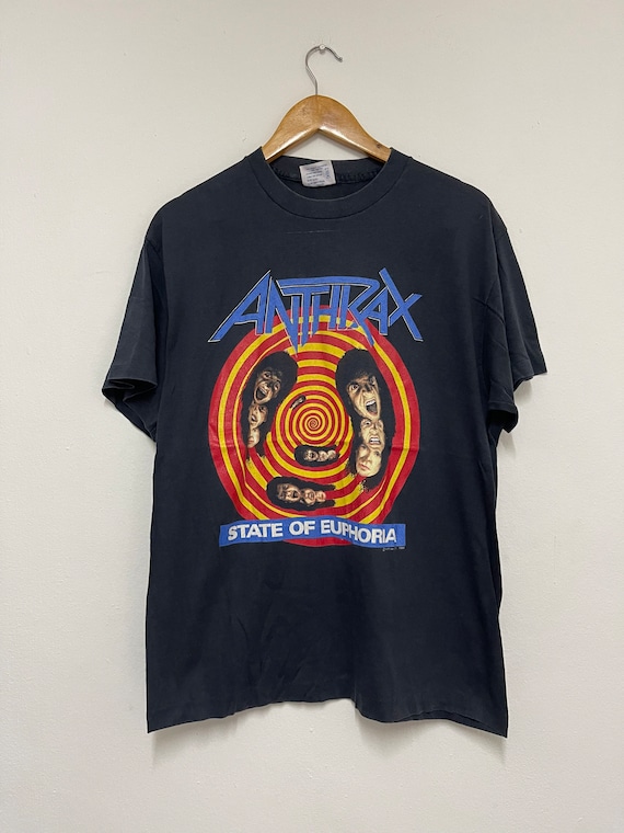 Vintage 80's Anthrax “ State of Euphoria 1988 Thrash Metal