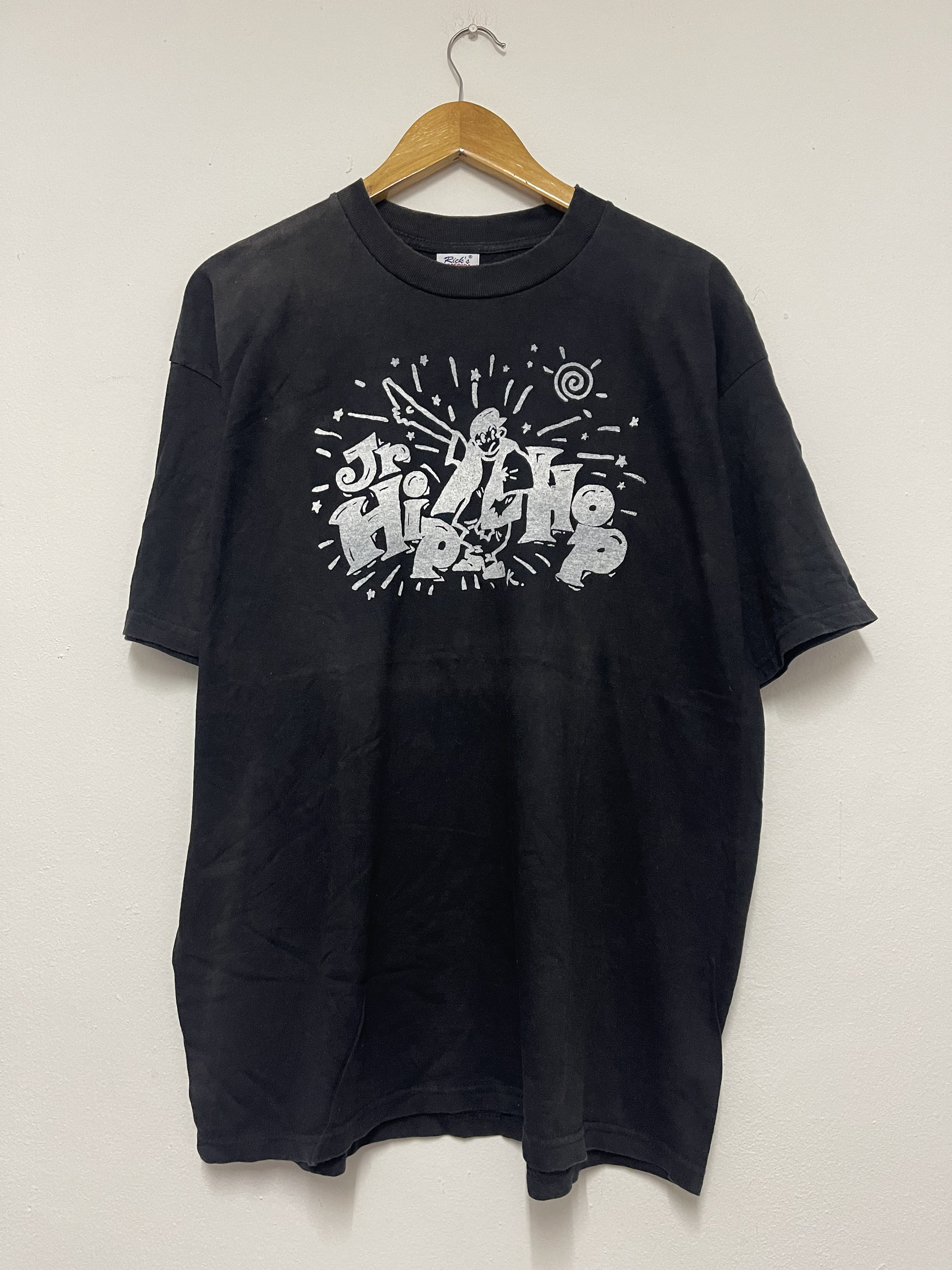 Vintage 90s Jr Hip Hop Clothing T-Shirt / BBoy / Dance / Streetwear / Black / XL