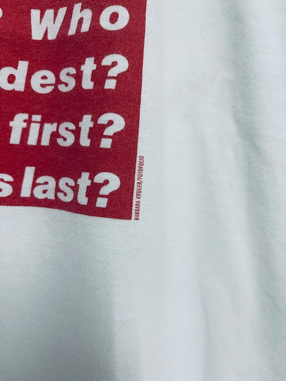Vintage 90's Barbara Kruger Fotofolio Artwork T-shirt