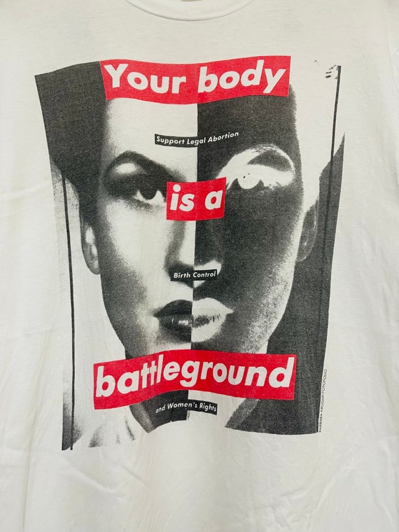 Vintage 90's Barbara Kruger “ Yourbody is Battleground Vintage 90's Barbara Kruger “ Yourbody is Battleground