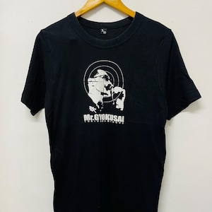 Vintage 90s Minoru Torihada : Mr Gyokusai T-Shirt / Japan Entertainment / Japan Pop Culture / Comedian / Standup Comedy / Black / S