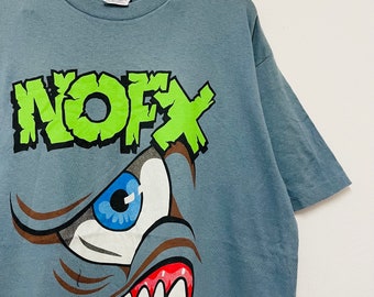 Vintage 90s Nofx Band : Monster Tour 1994 Punk Music T-shirt Vintage 90s Nofx Band : Monster Tour 1994 Punk Music T-shirt