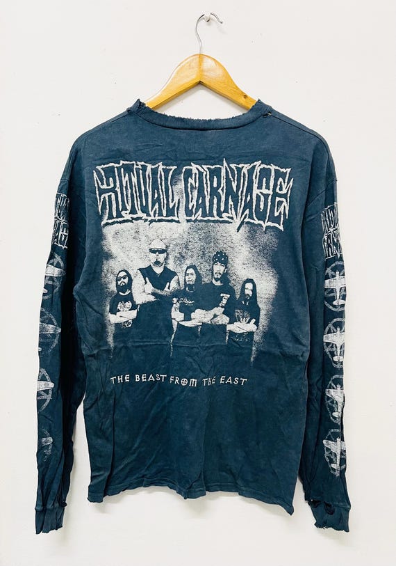 JERZEES - RITUAL CARNAGE   Ｔシャツ Vintage 90s Ritual Carnage : the Beast From the East 1998 / Thrash