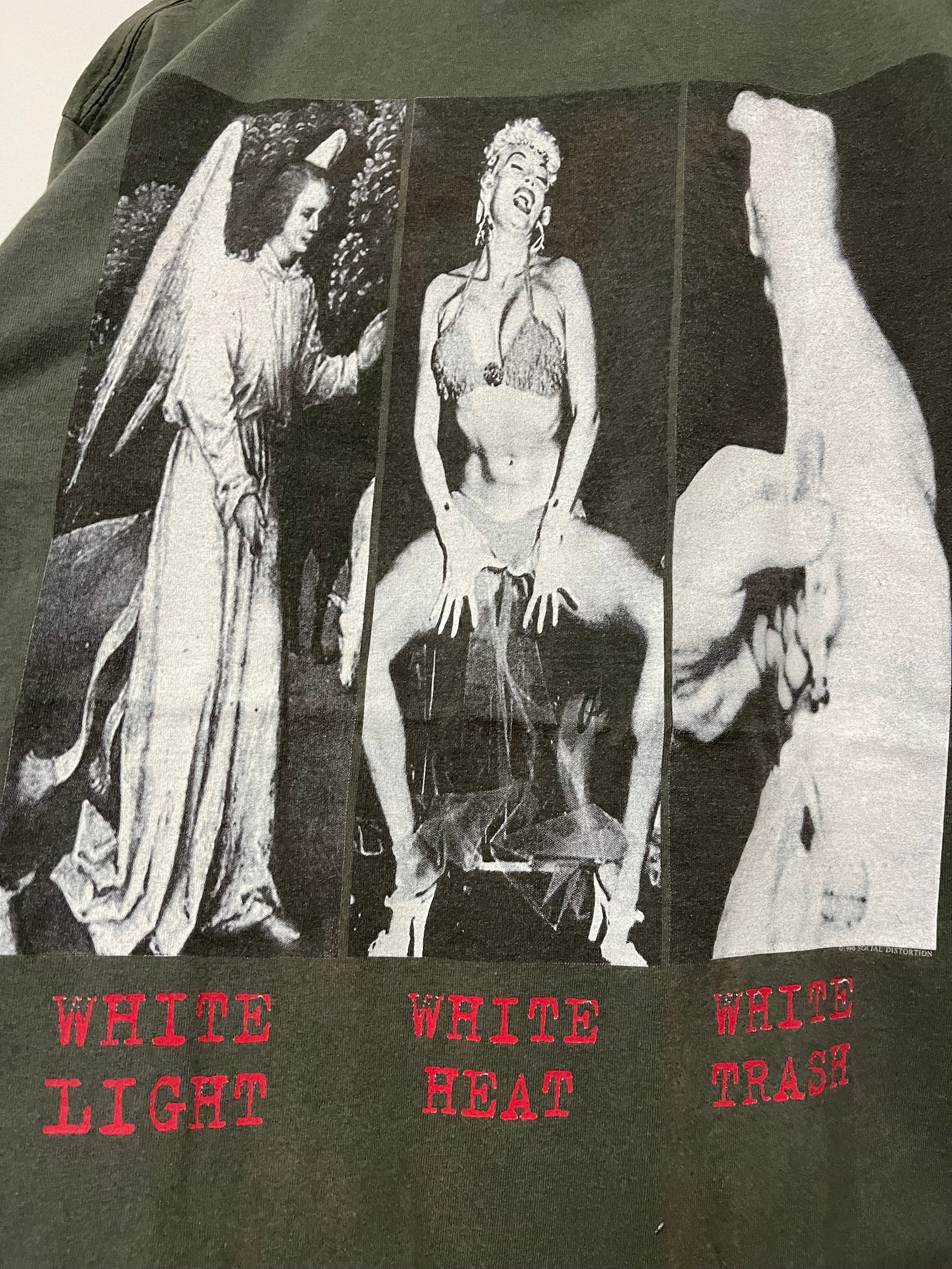Vintage 90s Sosial Distortion Band : White Light White Heat White