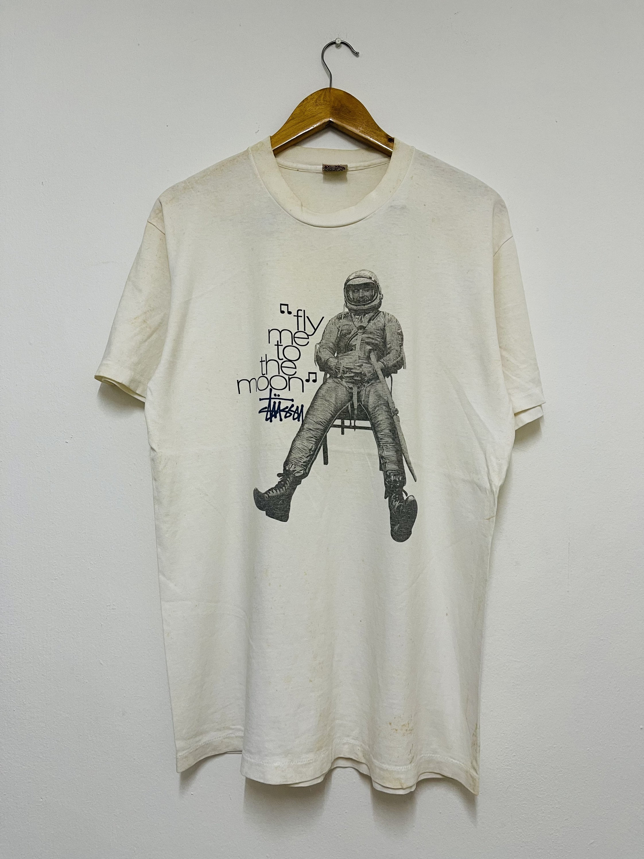 ヴィンテージ 90 年代 ステューシー “ Fly Me to The Moon T シャツ 