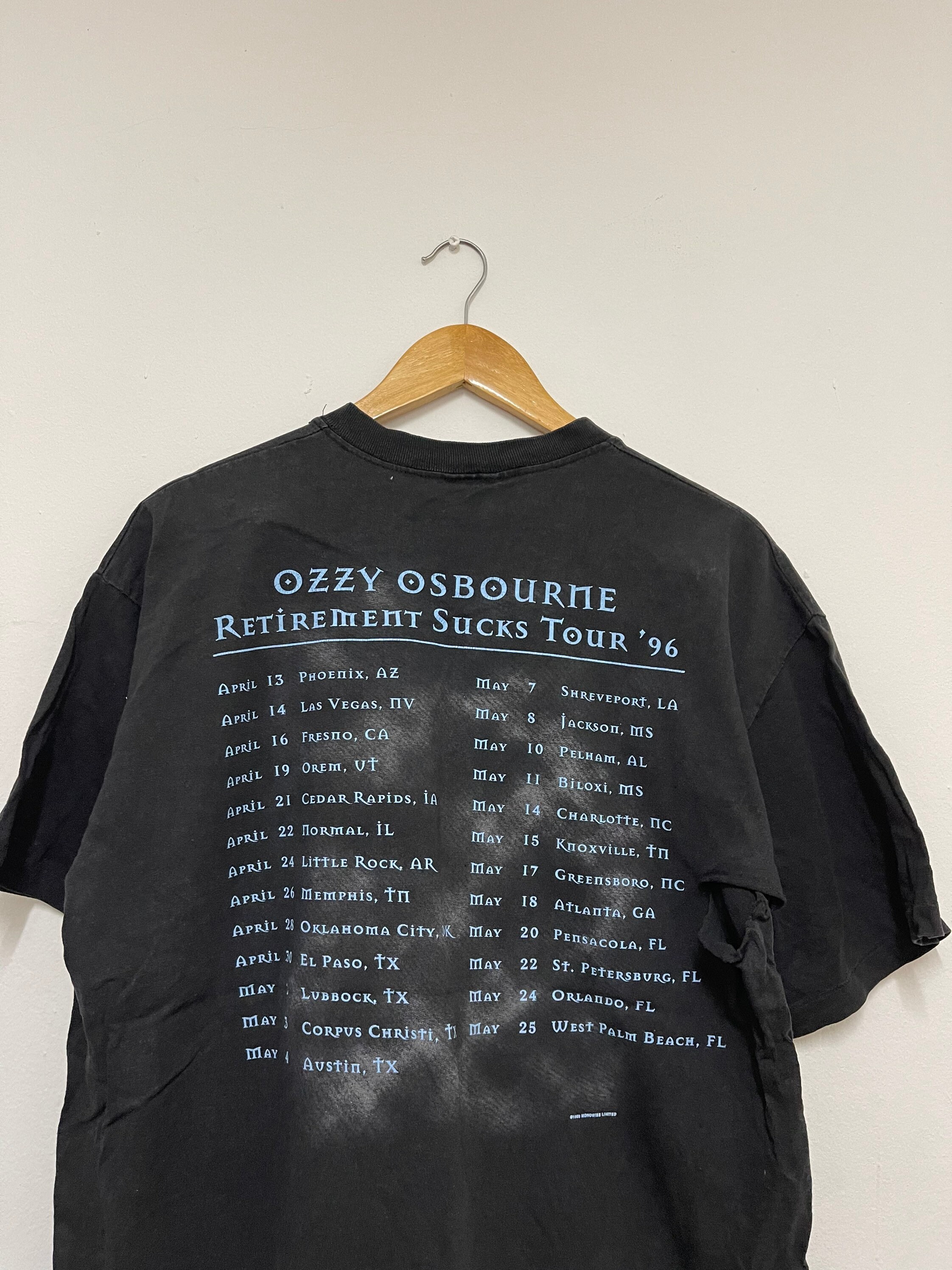 Vintage 90s Ozzy Osbourne “ozzmosis 1995 Heavy Metal T-shirt