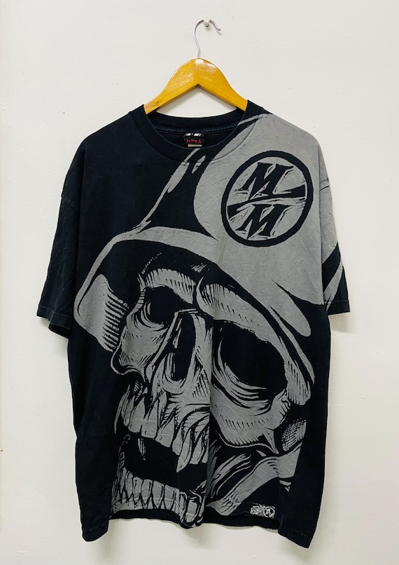 Vintage Y2K Company Clothing T-Shirt / Motocross / Extreme Game / Graphics / Black / XL