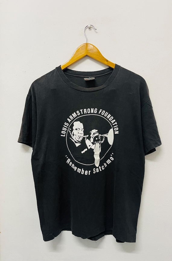 Vintage 90s Louis Amstrong Jazz Music / Rock T-shirt / Jazz Fusion 