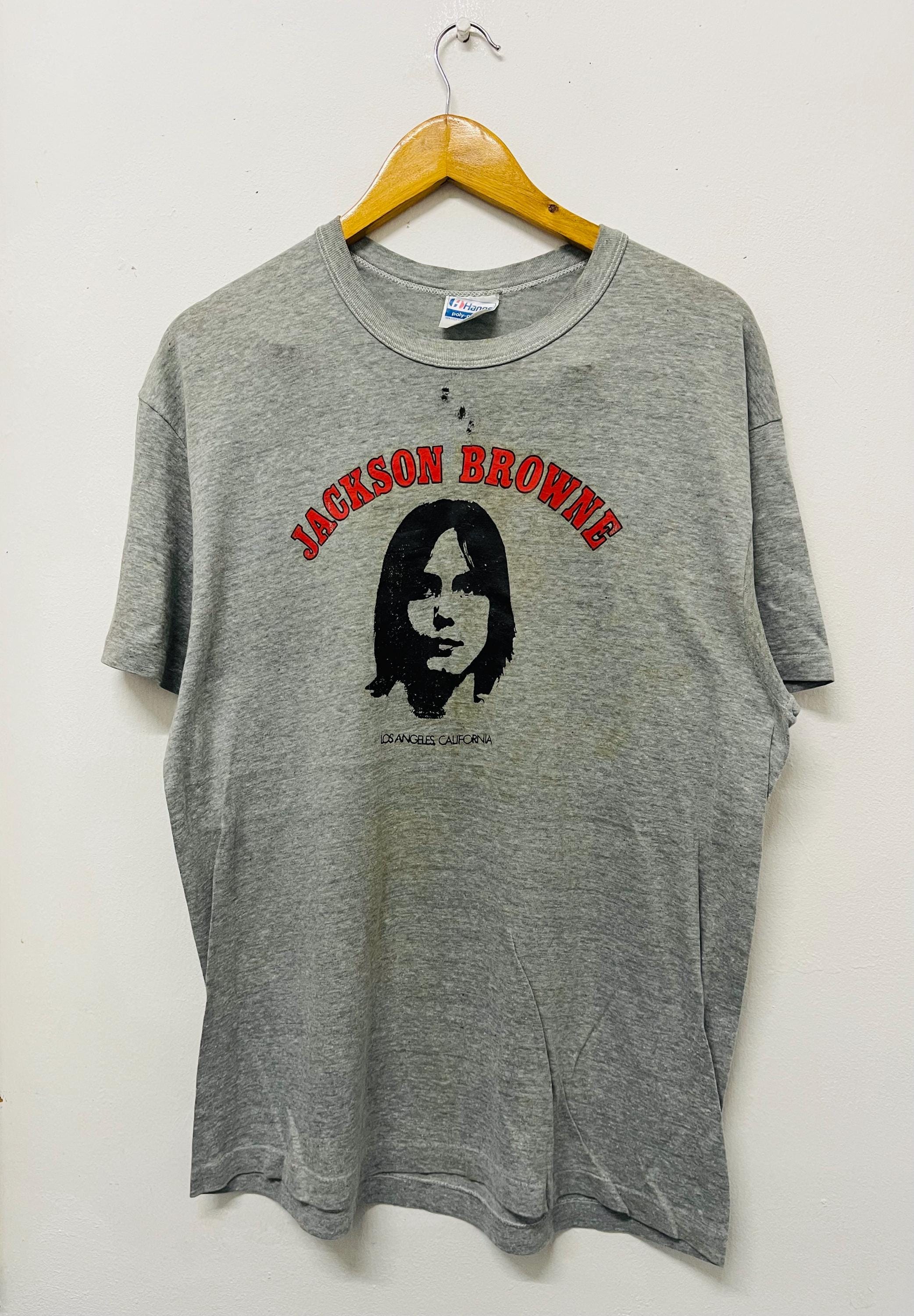 ほぼ新品 Jackson Browne Tシャツ LOS ANGELES Jackson Browne T Shirt B585 Los Angeles California Music