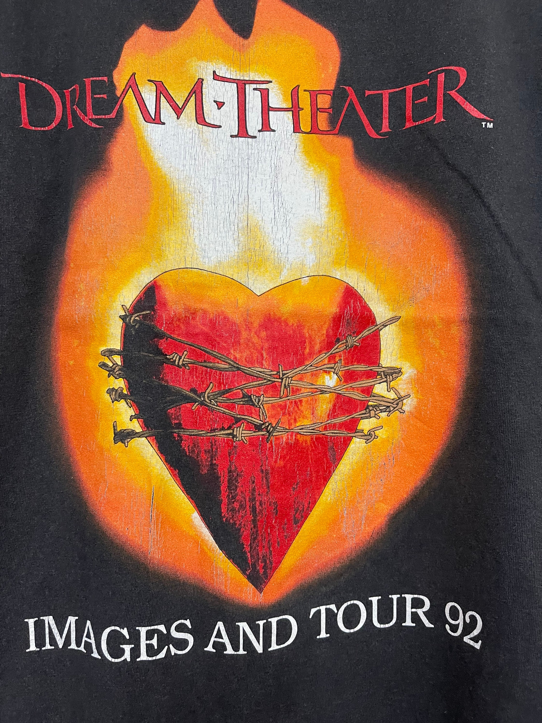 Vintage 90s Dream Theater Band “ Images and Tour 1992 T-shirt