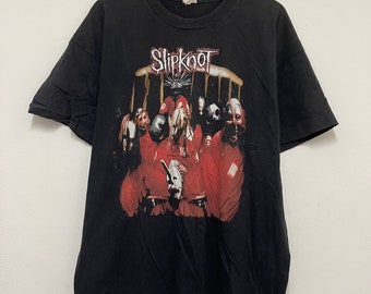 Vintage 90s Slipknot Band Slipknot 1999 Roadrunner Records Rock T 