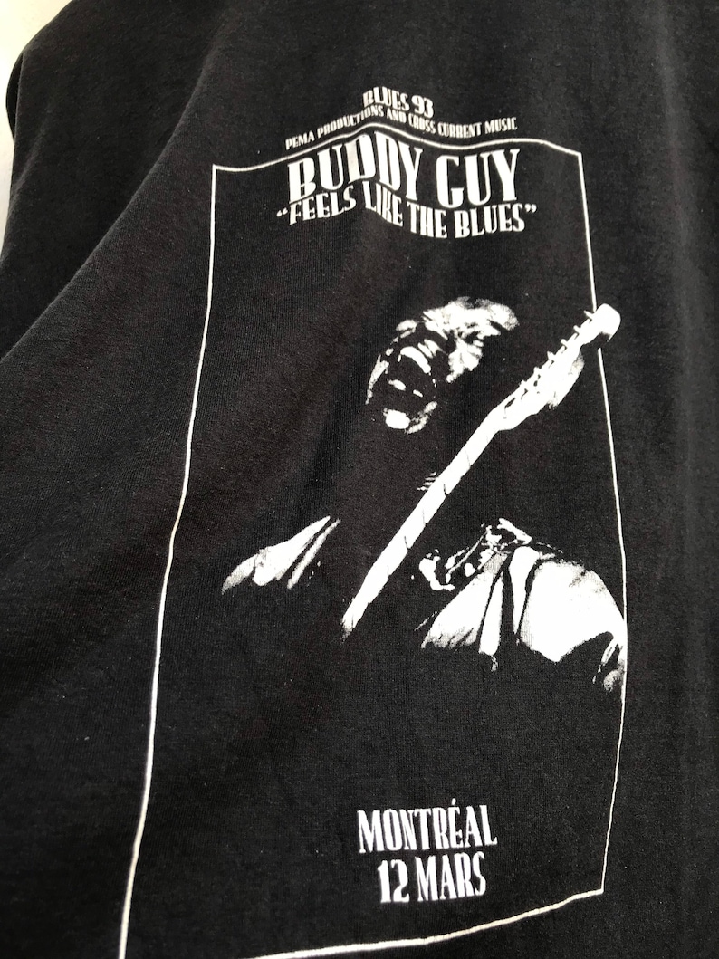 Feels like The Blues 1993 Blues Music Band T-Shirt Vintage Buddy Guy Grab It !