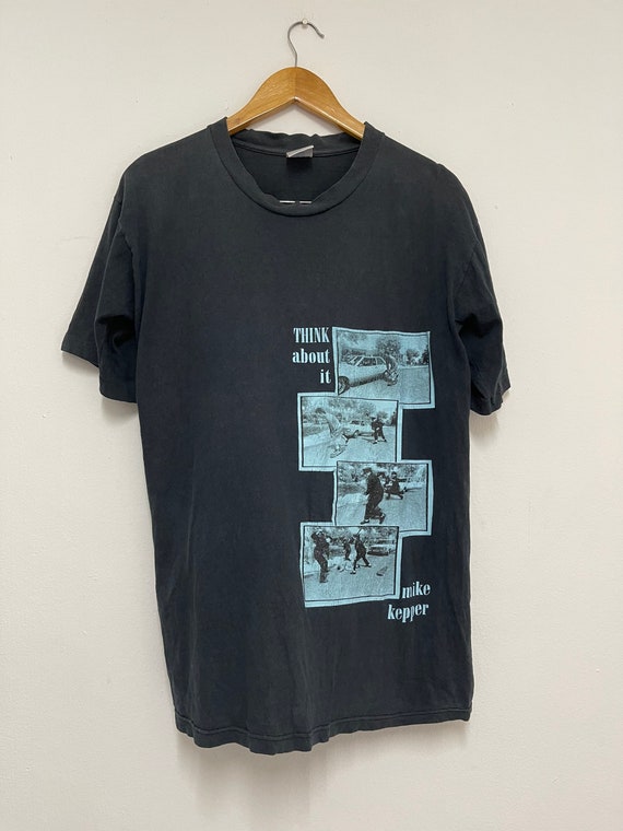 Vintage 90s THINK Skateboarding : Mike Kepper Skateboarding T