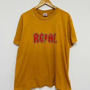 Vintage 90s Real Skate : ACDC Parody Skateboarding T-Shirt / 90s Skate Surf / 90s Streetwear / 90s Tee / 90s Skateboarding / Made In Usa / L