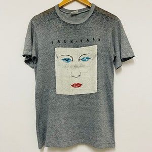 Vintage 80s Talk Talk Band “ Party’s Over 1982 New Wave Band T-Shirt / Post Punk / Thin / 80s Music / Rock n Roll / Grey / M