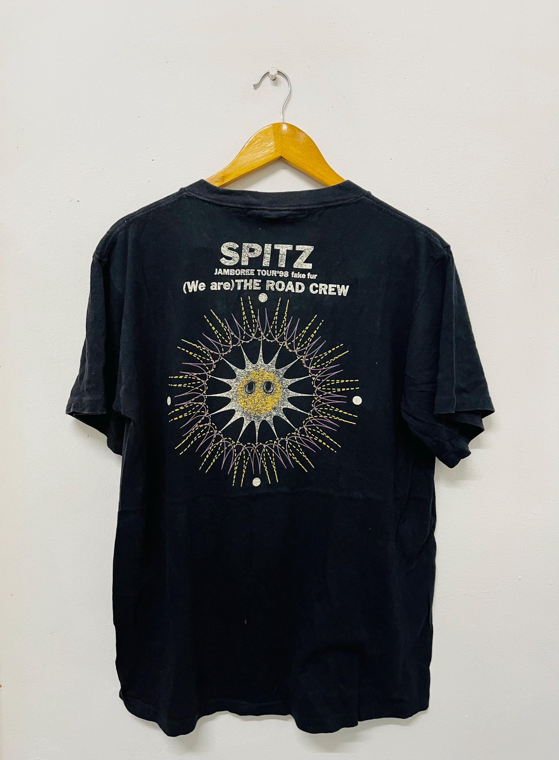 Spitz JAMBOREETOUR 2000 BODYBUTTER バンドT Vintage 90s Spitz Band : Jamboree Road Crew 1998 Japan Pop Band T