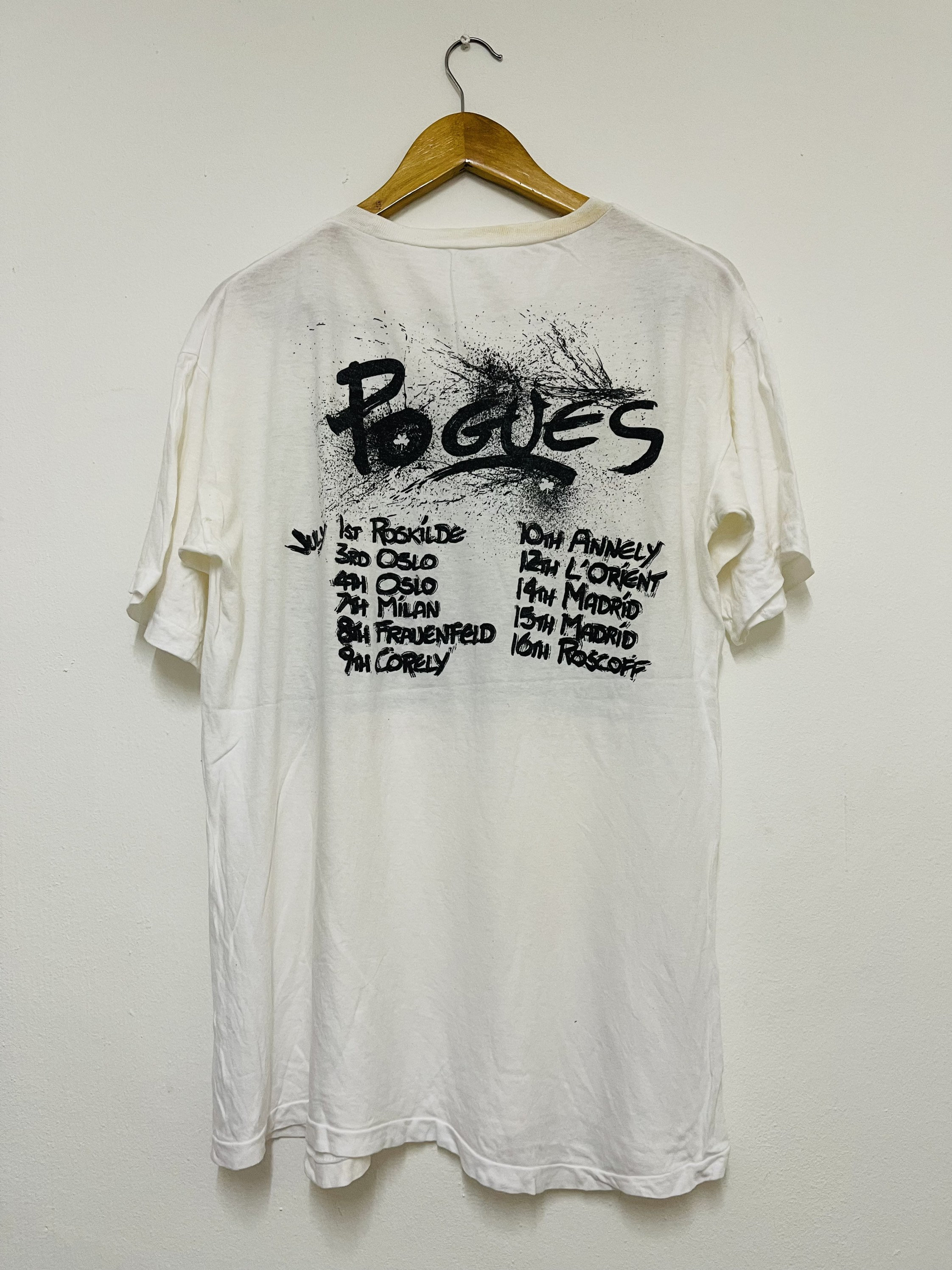 The Pogues ポーグス 92年 ジャパンツアー Tシャツ ヴィンテージ The Pogues ポーグス 92年 ジャパンツアー Tシャツ ヴィンテージ