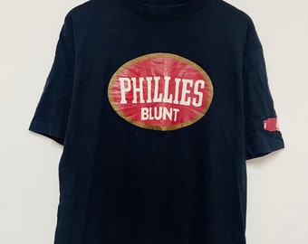 Vintage 90s Phillies Blunt T-Shirt / Stash / Recon / As Worn By / Rare / Streetwear / Black / L