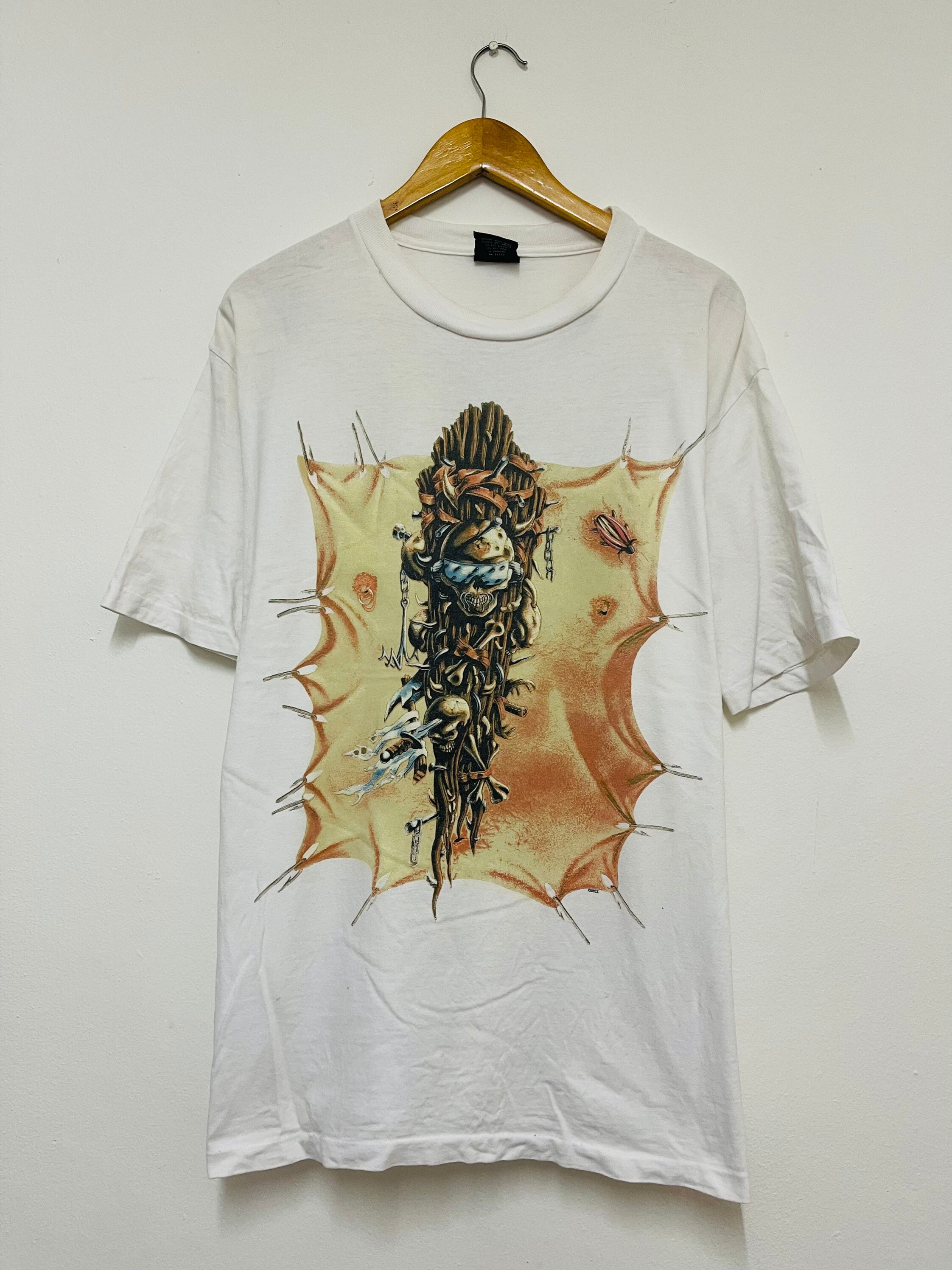 90s MEGADETH Youthanasia ツアー TシャツバンT 90s MEGADETH Youthanasia ツアー TシャツバンT