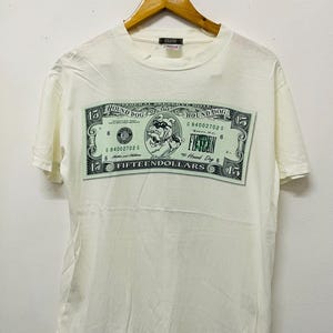 Vintage 90s Houndog : Fifthteen Dollar 1995 Band T-Shirt / Japan Rock / Japan Music / Yume No Shima / Streetwear / White / M