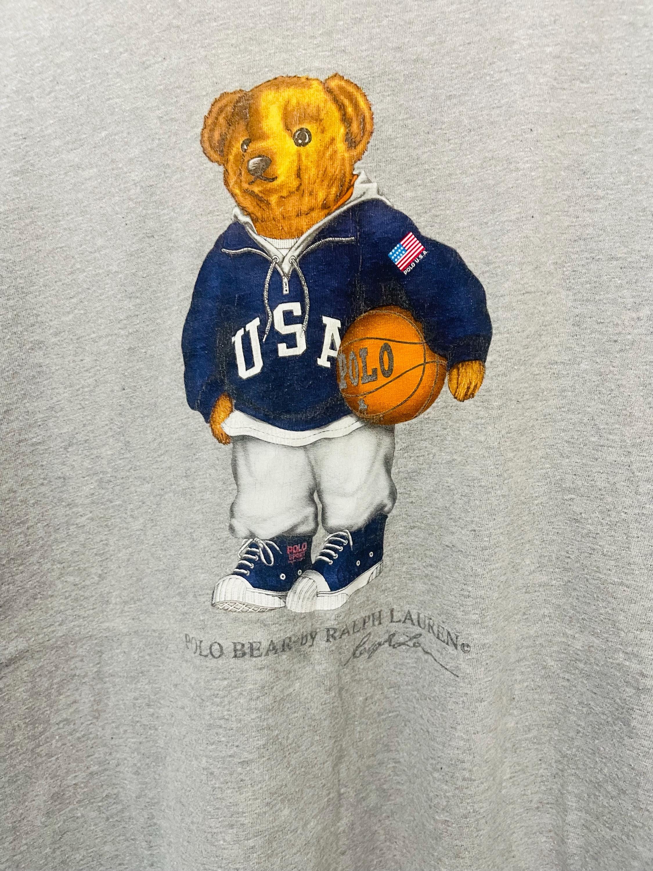 Vintage 90s Polo Bear : Polo Ralp Lauren T-shirt / Modern