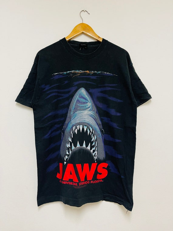 Vintage 90's Jaws Action Thrillers Film T-shirt / Rare
