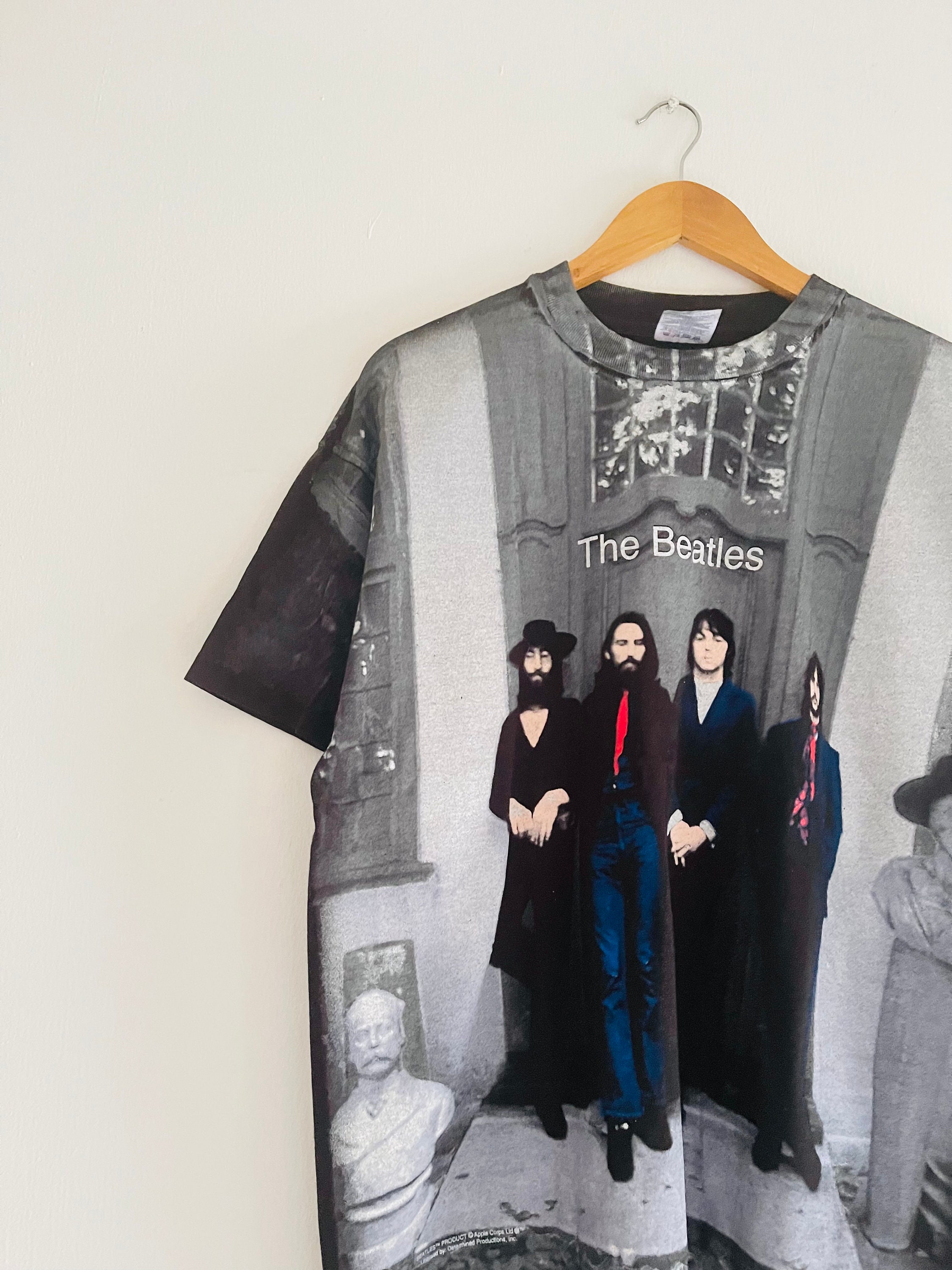 Vintage 90s the Beatles All Over Print T-shirt AOP / Music / Rare
