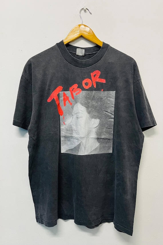 Vintage 80s June Tabor T-Shirt / 80s English Female Singer / 80s Folk Music / 80s Promotional / 80s Portraits / 80s Rock T-Shirt / 80s Art