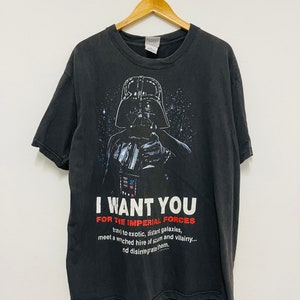 Vintage 90’s Darth Vader 1996 Science Fiction Film T-Shirt / Movie / Streetwear / Black / L