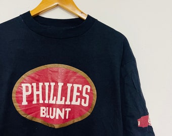 Vintage 90s Phillies Blunt T-shirt / Stash / Recon / as Worn Vintage 90s Phillies Blunt T-shirt / Stash / Recon / as Worn