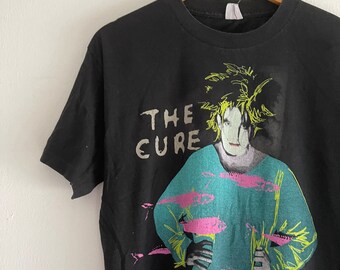 Vintage 80s the Cure 1986 Standing on Beach Starring at Sea T