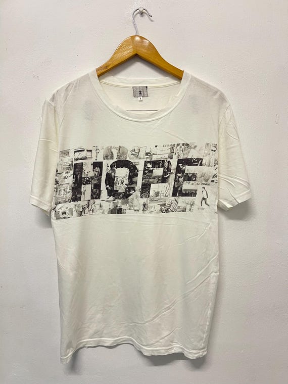 Vintage 00s Takeo Kikuchi : Hope T-Shirt / Foto Issue / 00s Advertisement / 00s Promotional / 00s Humor Fashion / 00s Industrial Fashion / M