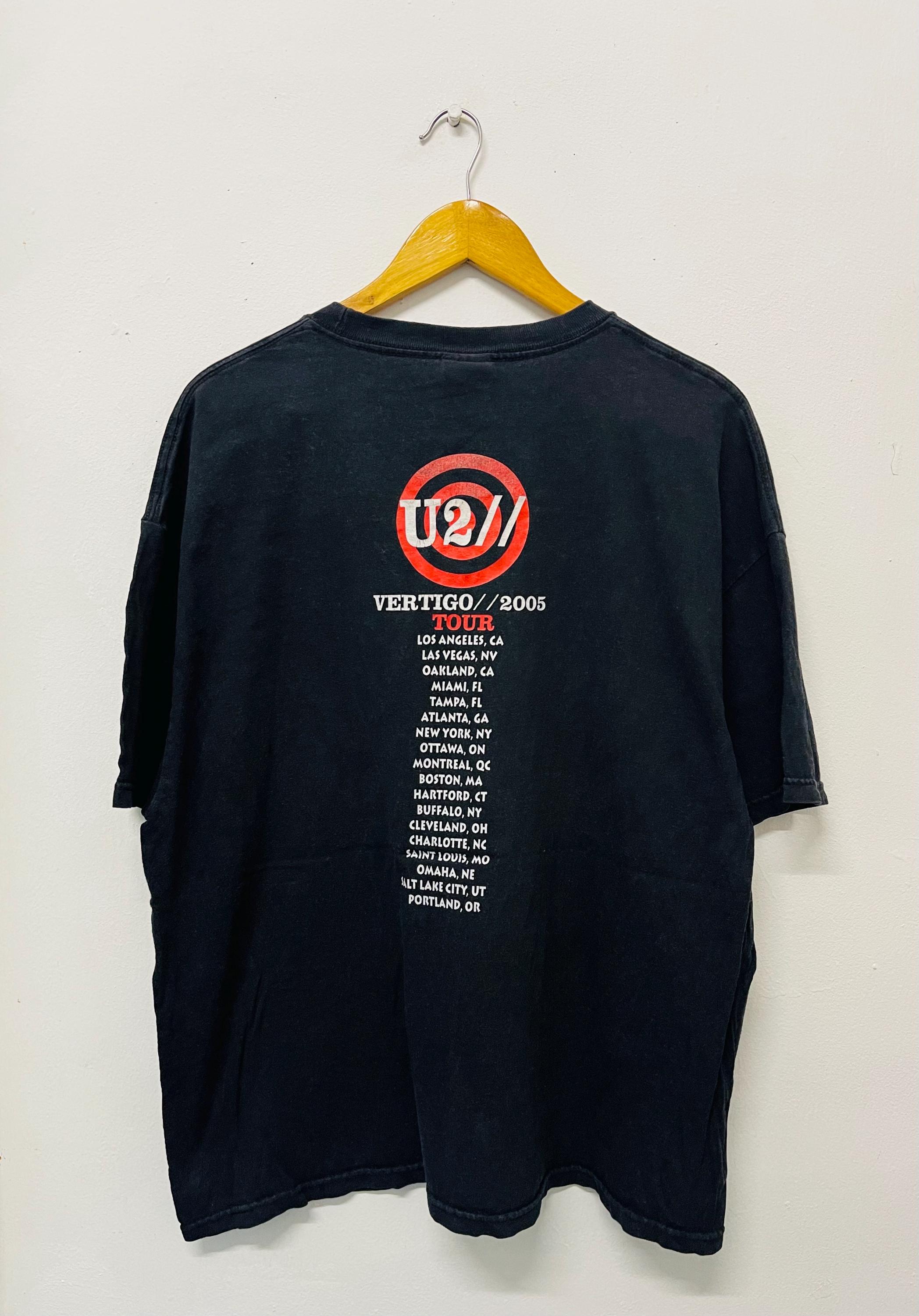 Vintage Y2K U2 Vertigo : US Tour 2005 T-shirt / Rock / Alternative