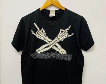 Vintage Y2K Maximum The Harmone Japanisches Punk Band T-Shirt / Japan Heavy Metal / Tokyo Musik / Japan Musik / Streetwear / Schwarz / S